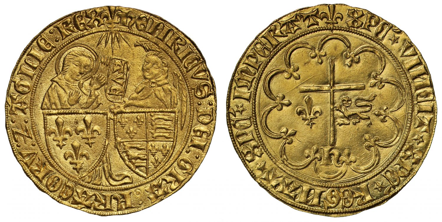 Anglo-Gallic, Henry VI Salut d'Or, St Lô, 1423