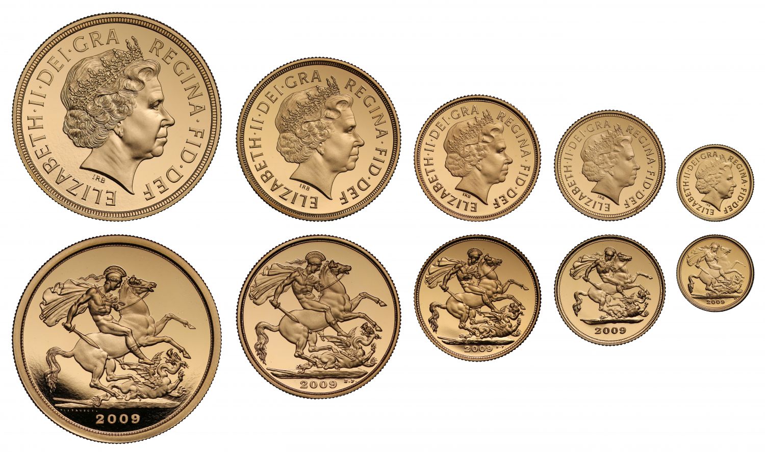Elizabeth II 2009 5-coin proof Set