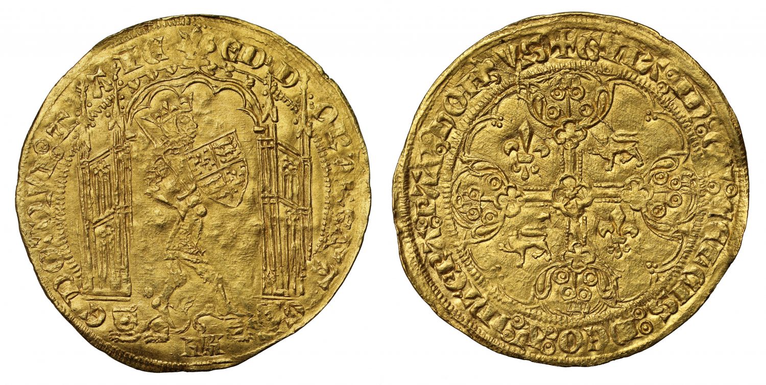 Anglo Gallic, Edward III Guyennois d'Or, third issue, Bordeaux MS63+