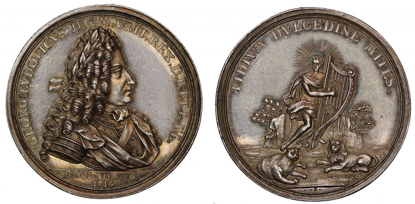 George I Proclaimed King, 1714.