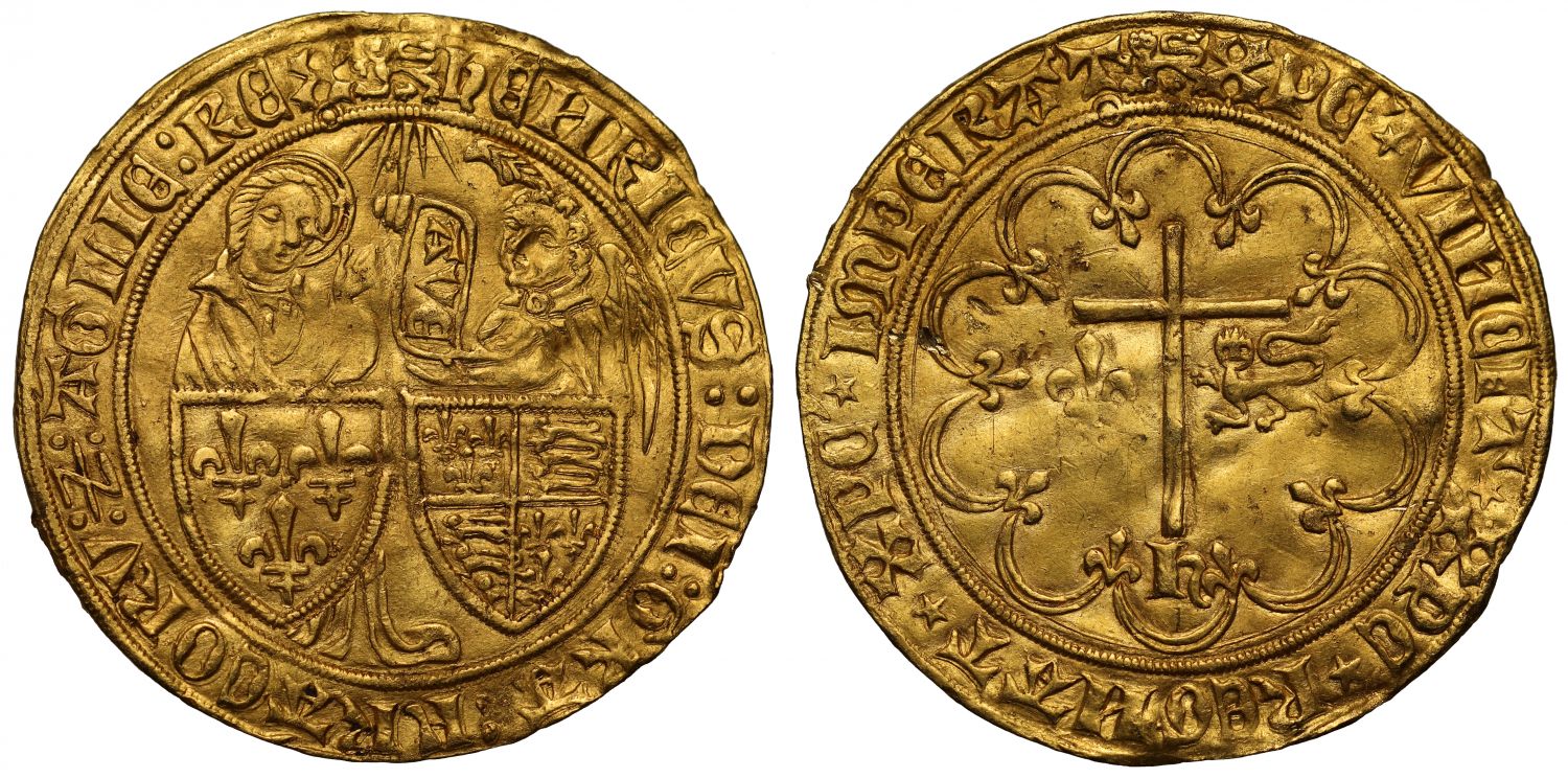 Anglo-Gallic, Henry VI Salut d'Or, Rouen, 2nd issue