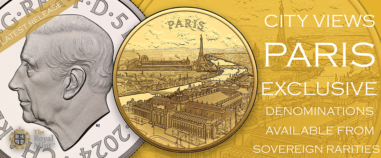 City Views Paris gold and silver proof coins 