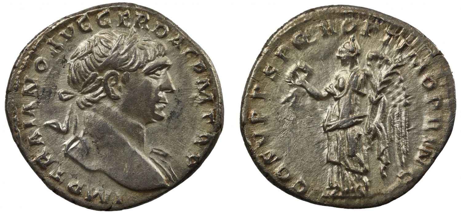 Trajan, Silver Denarius.