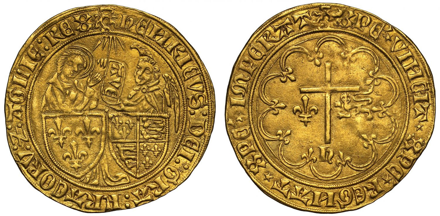 Anglo Gallic, Henry VI Salut d'Or, Le Mans, mm root