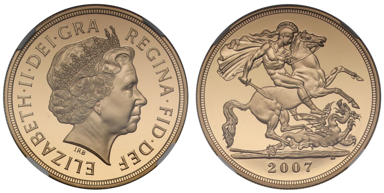 Elizabeth II 2007 PF69 ULTRA CAMEO Five-Pounds