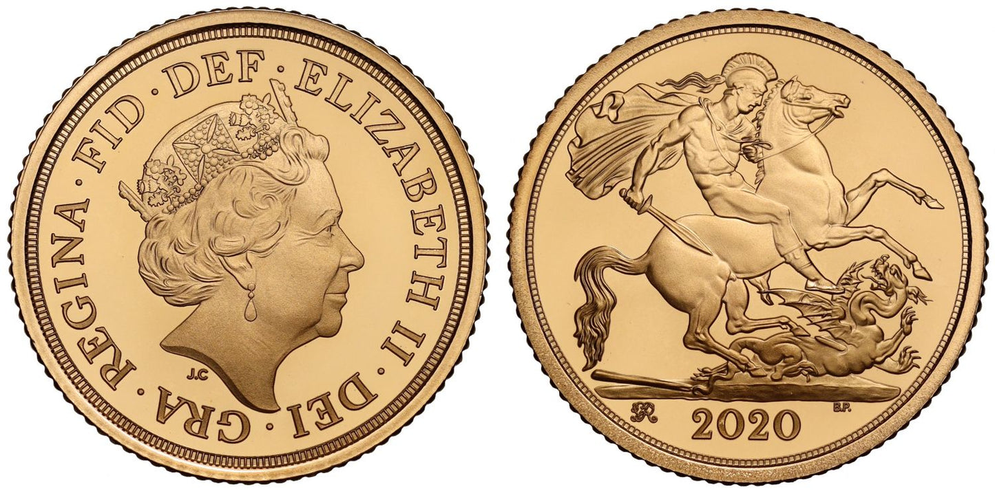 Elizabeth II 2020 proof Half-Sovereign