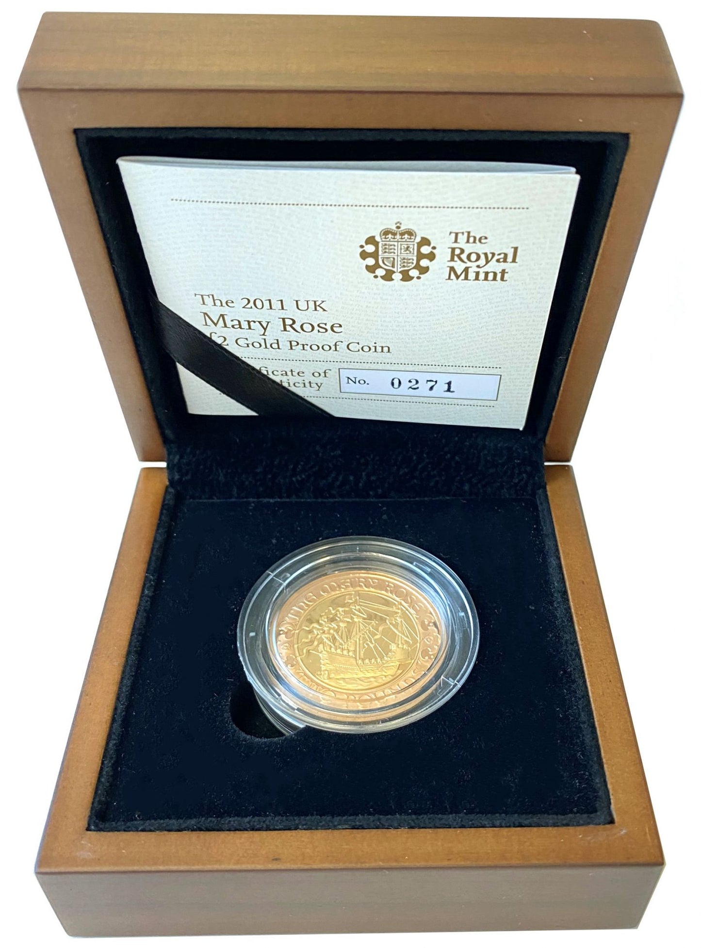 Elizabeth II 2011 proof Two-Pounds Mary Rose