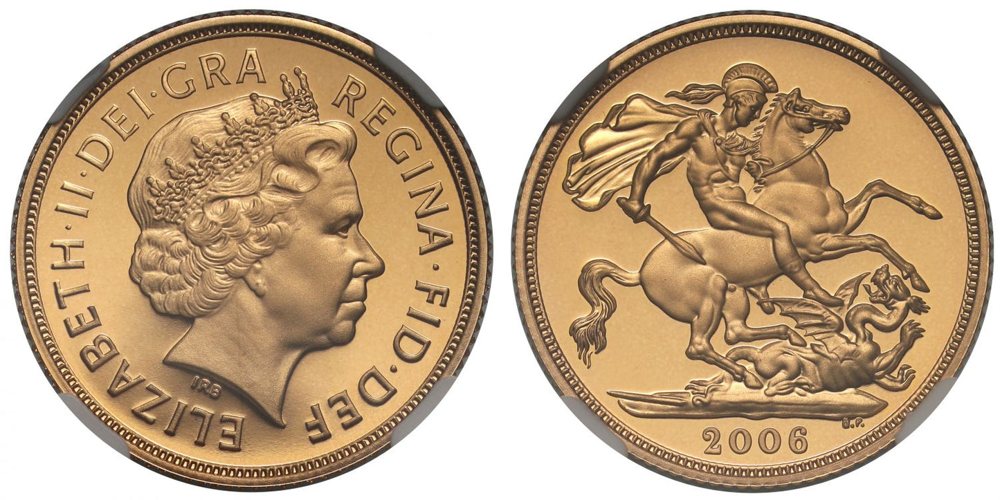Elizabeth II 2006 proof Sovereign PF69 UCAM