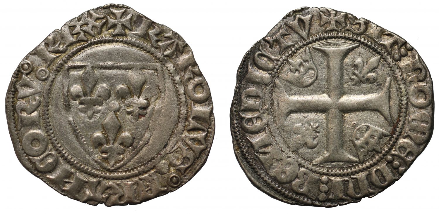 France, Charles VI Blanc Guenar