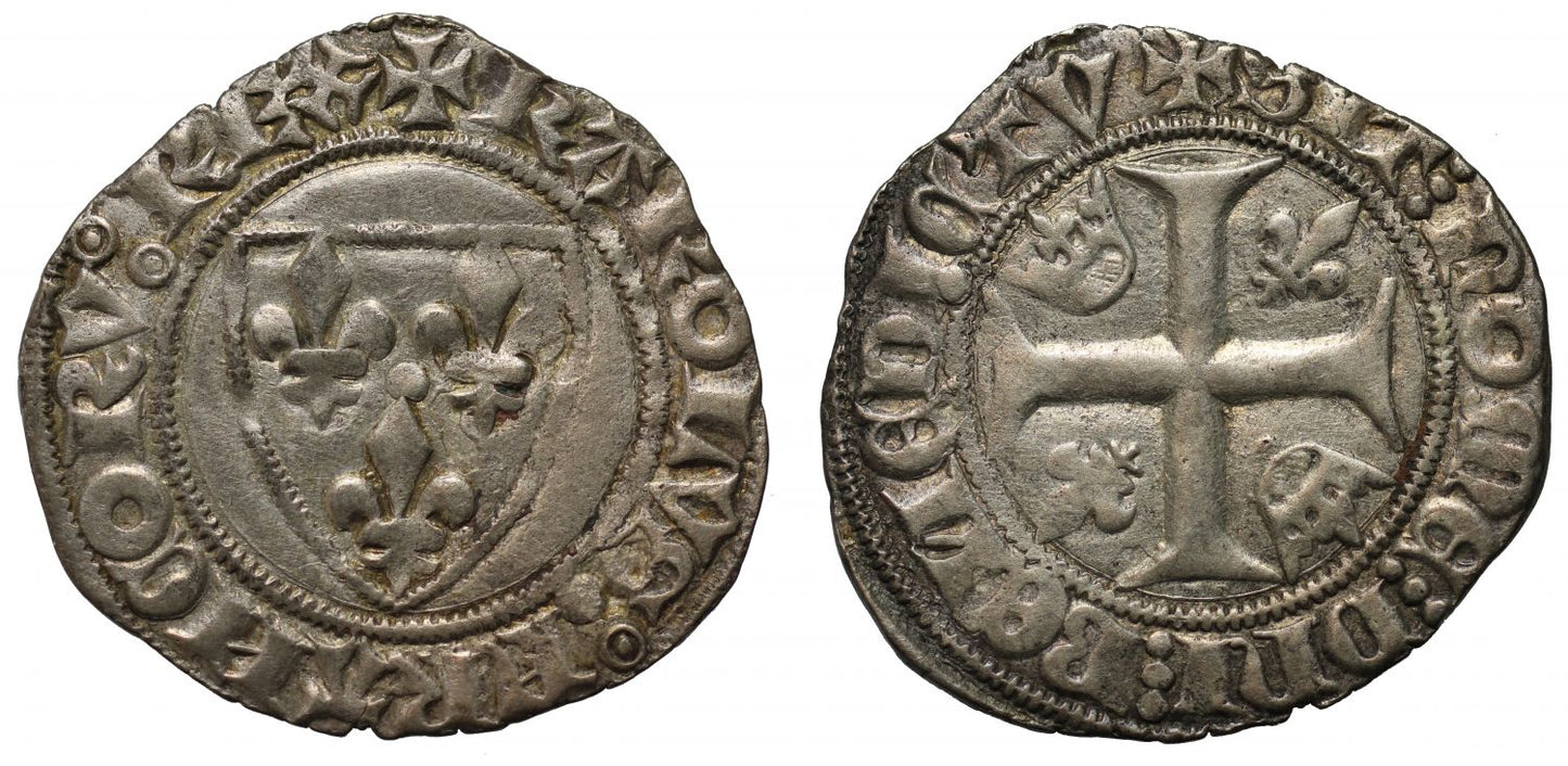 France, Charles VI Blanc Guenar