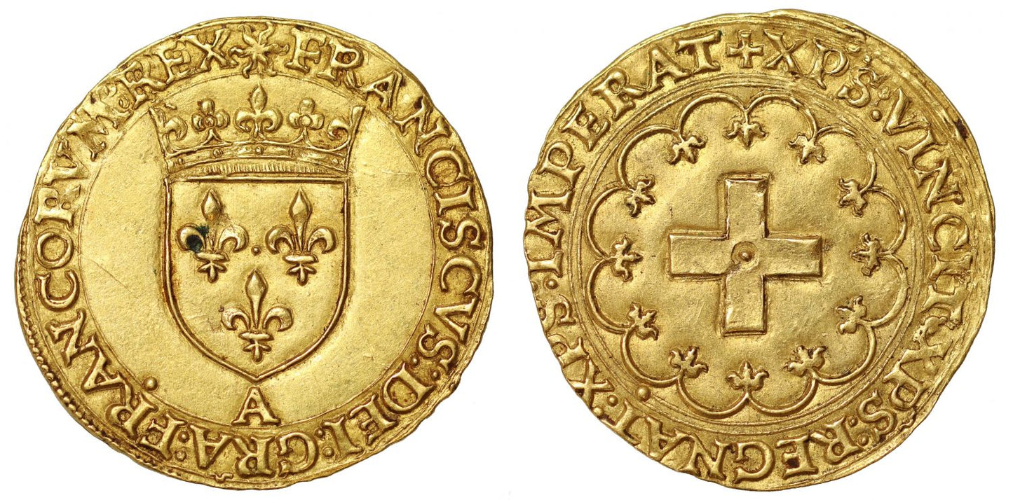 France, Francois I Ecu d'Or a la Croisette