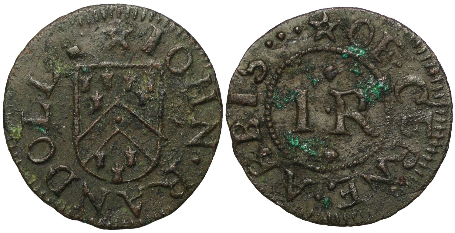 Dorset 17th century Token, Cerne Abbas, John Randoll Farthing, undated
