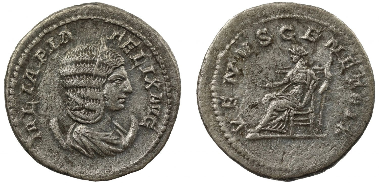 Julia Domna, silver Antoninianus, Venus.