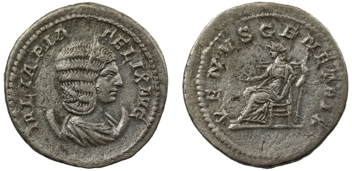 Julia Domna, silver Antoninianus, Venus.