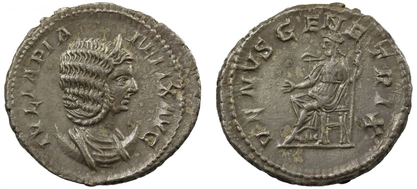 Julia Domna, silver Antoninianus, Venus.