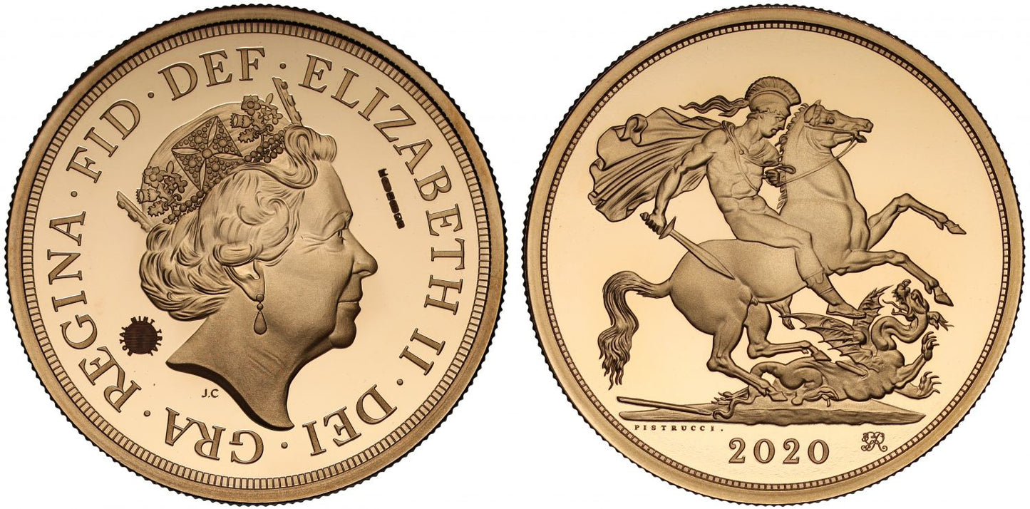TRIAL PIECE: 2020 proof Five-Pounds PF70 UCAM