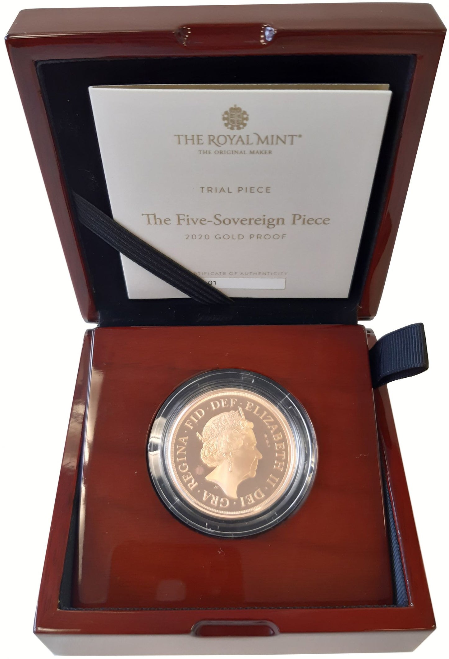 TRIAL PIECE: 2020 proof Five-Pounds PF70 UCAM