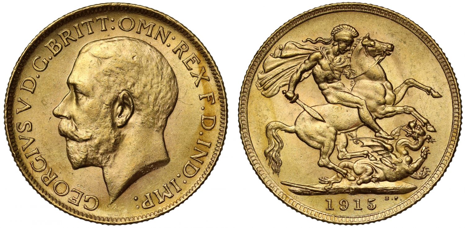 George V 1915-P Sovereign Perth Mint