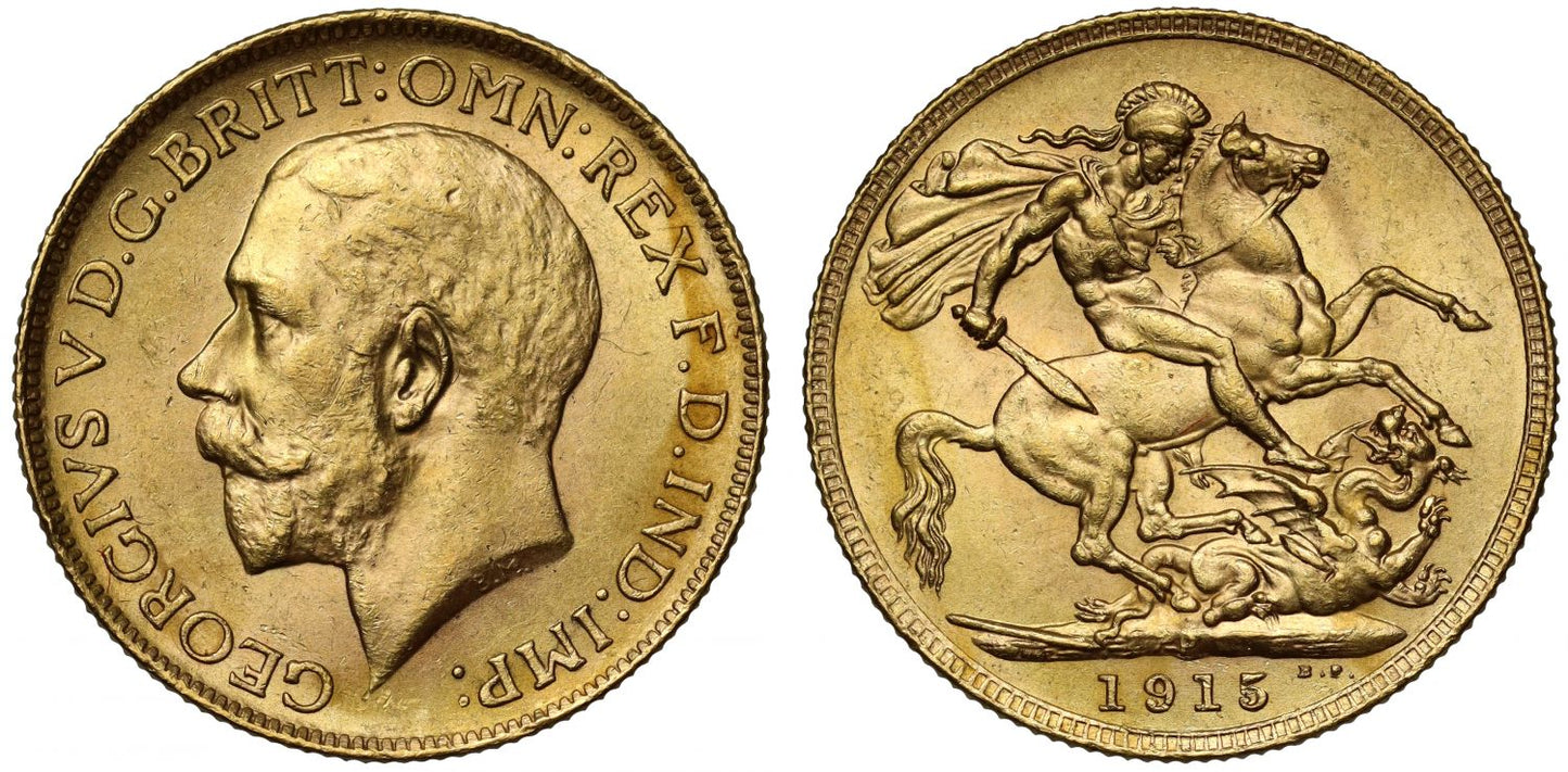 George V 1915-P Sovereign Perth Mint