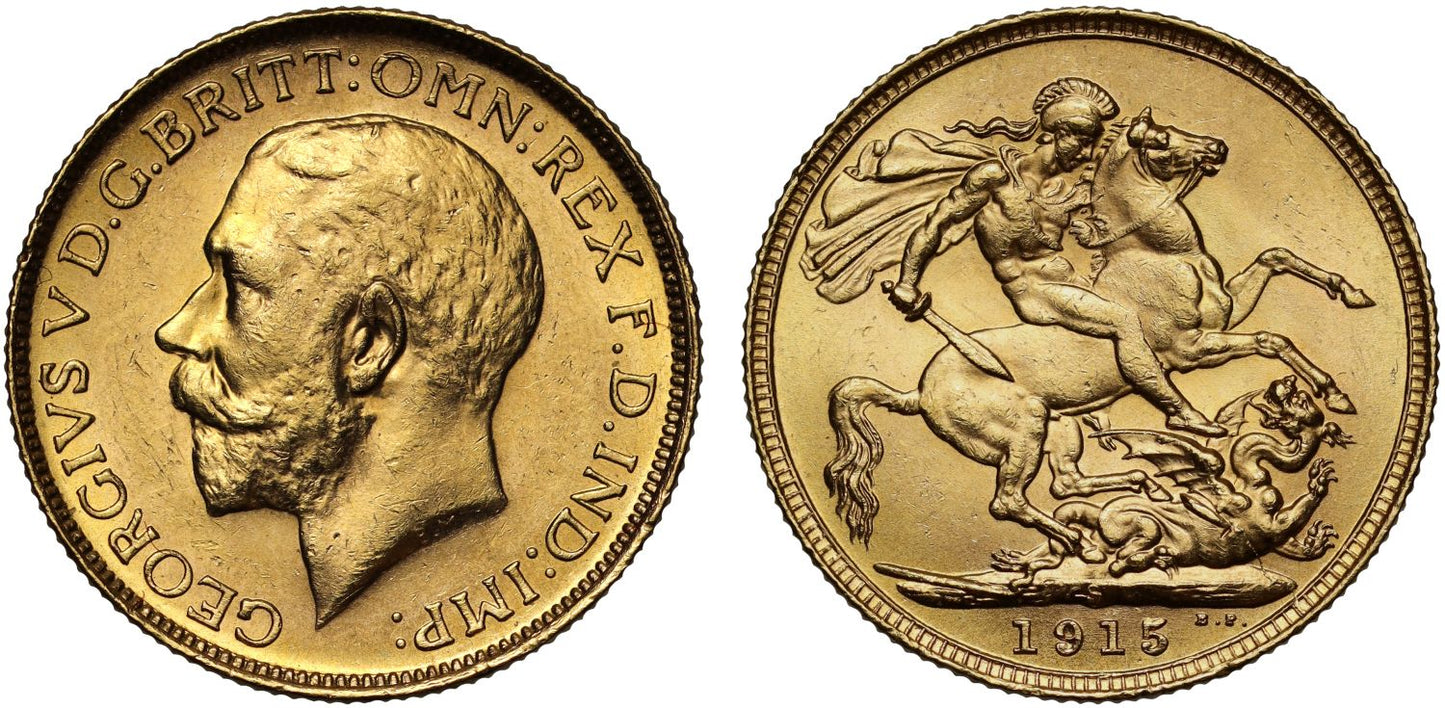 George V 1915-S Sovereign Sydney Mint
