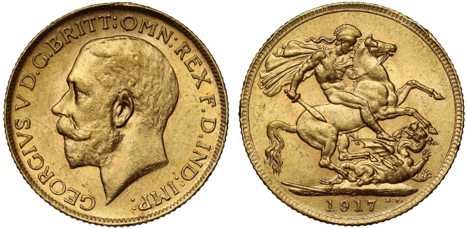 George V 1917-C Sovereign Ottawa Mint