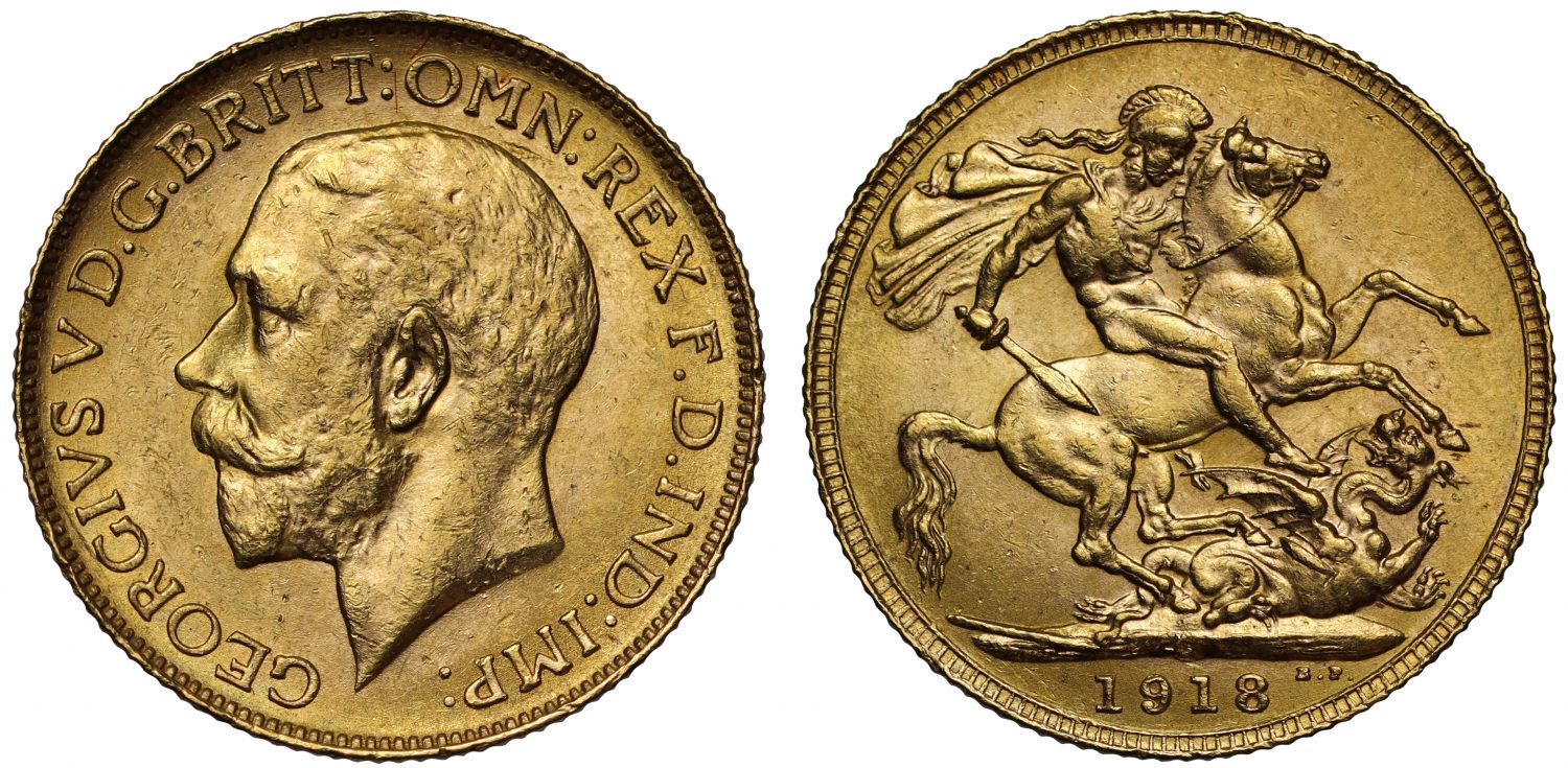 George V 1918-C Sovereign Ottawa Mint