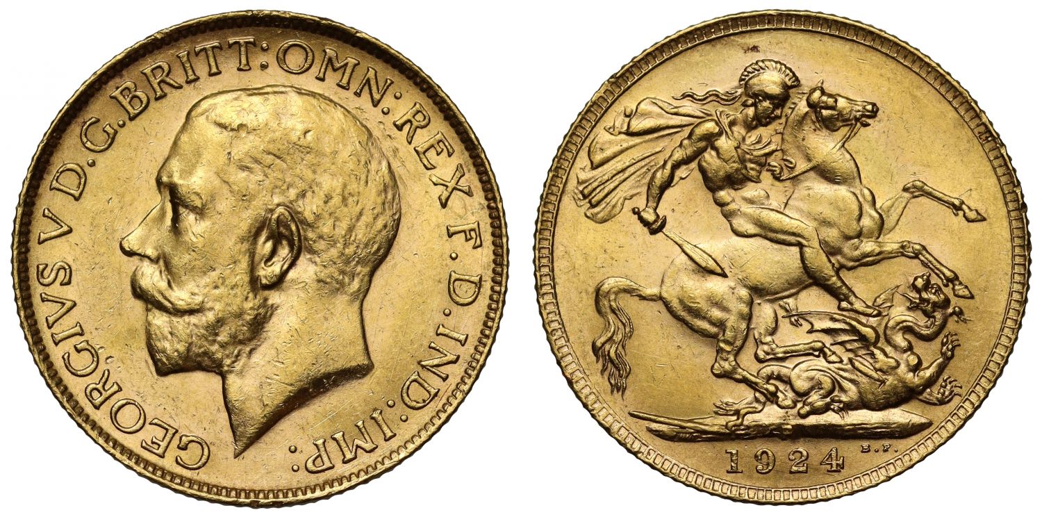 George V 1924-P Sovereign Perth Mint