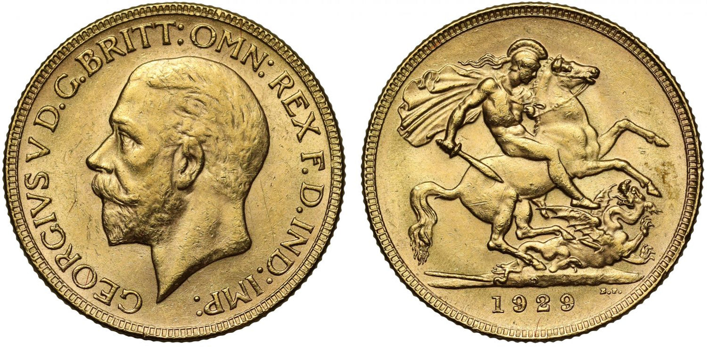 George V 1929-P Sovereign Perth Mint
