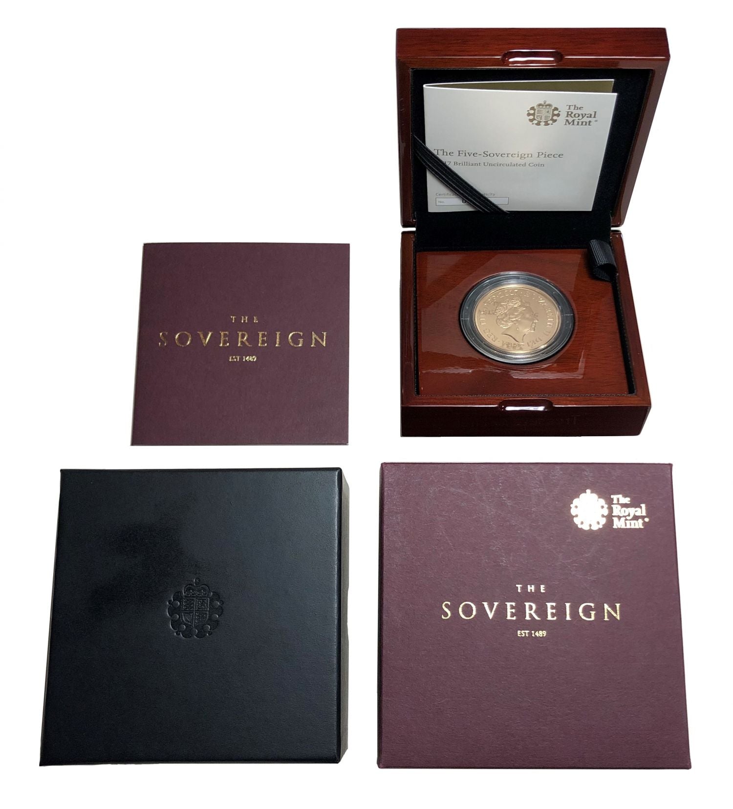 Elizabeth II 2017 gold Five-Pounds BU