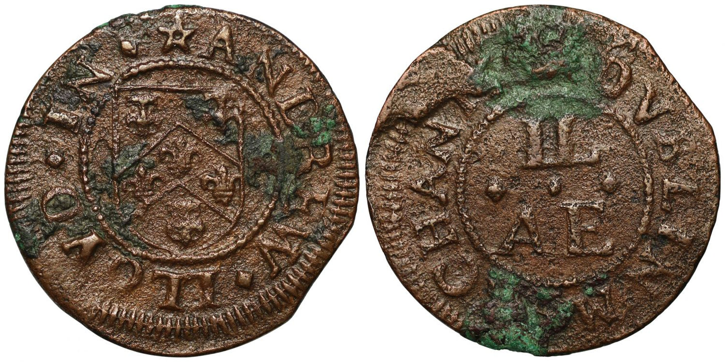 Ireland, Dublin, 17th century Token, Andrew Lloyd, Weaver, 1658