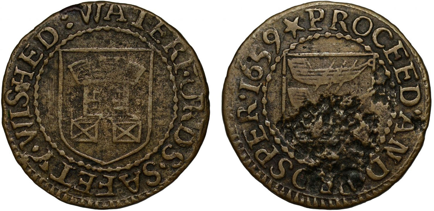 Ireland, Co Waterford, Waterford, 1659 City Penny, ex Norweb