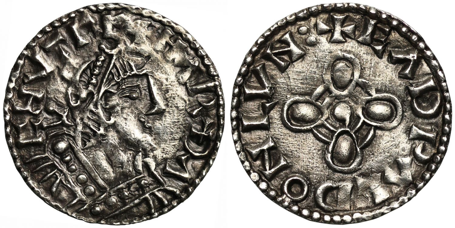 Harthacanute Penny, Jewel Cross type, London, Eadwold