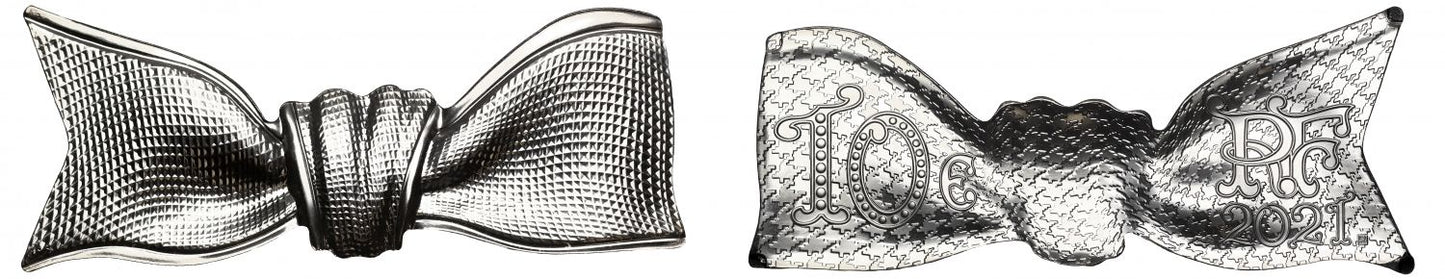 France 2021 Dior silver 1oz Bow PF70 UCAM