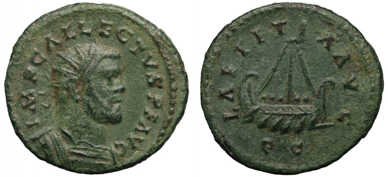 Romano-British Interest, Allectus, Æ Quinarius.