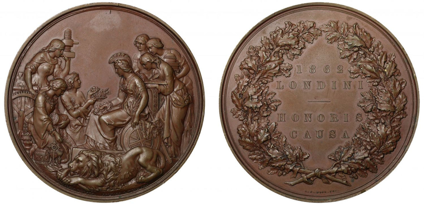 The East India Iron Company, International Exhibition Prize Medal, 1862.