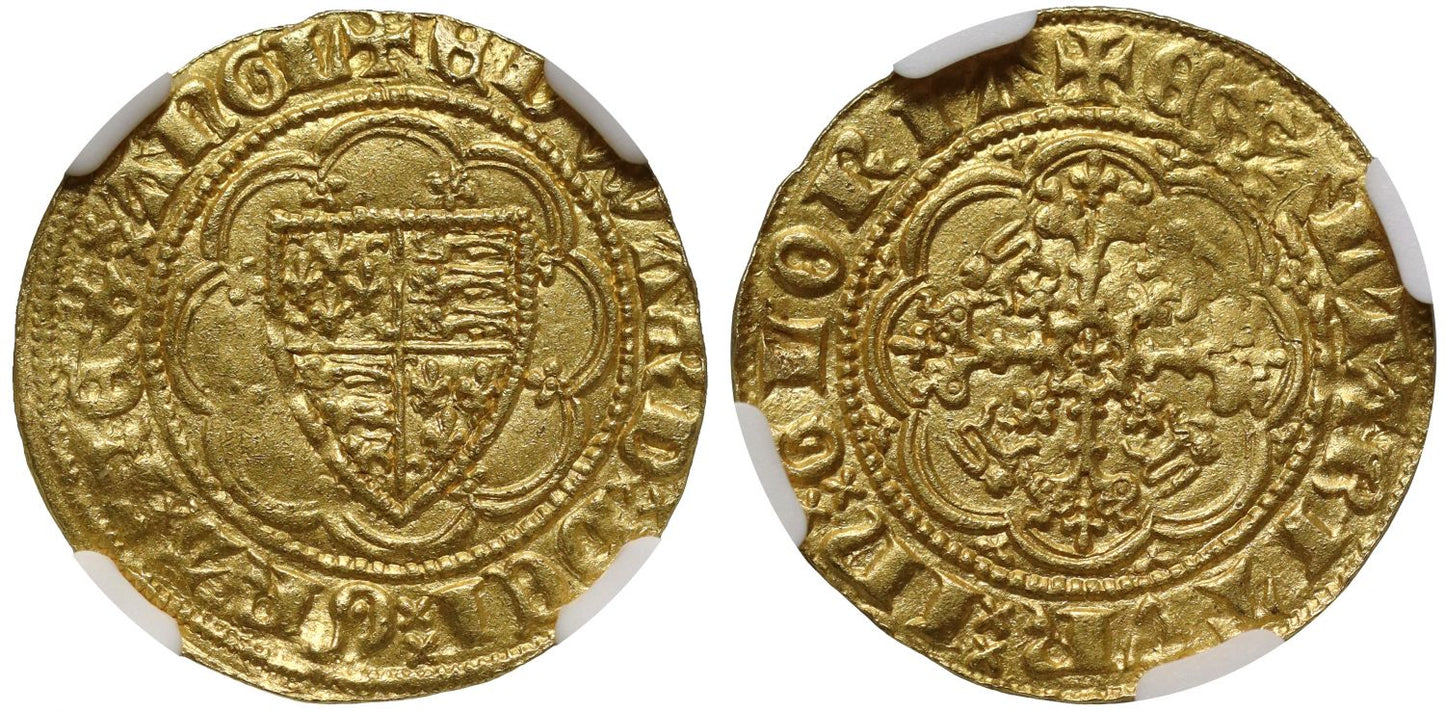 Edward III Quarter-Noble, Treaty Period, MS61, London