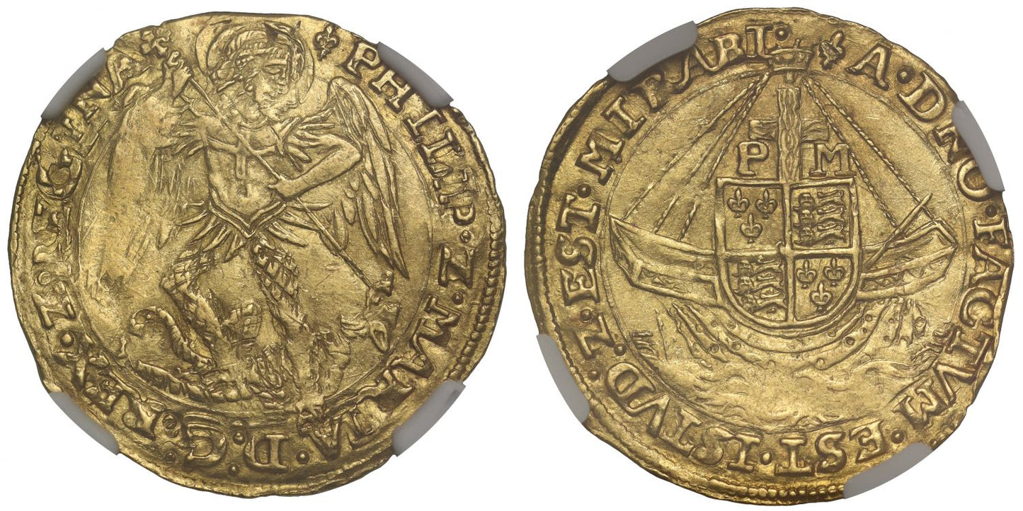 Philip and Mary Angel, mm lis, MS61, top of population
