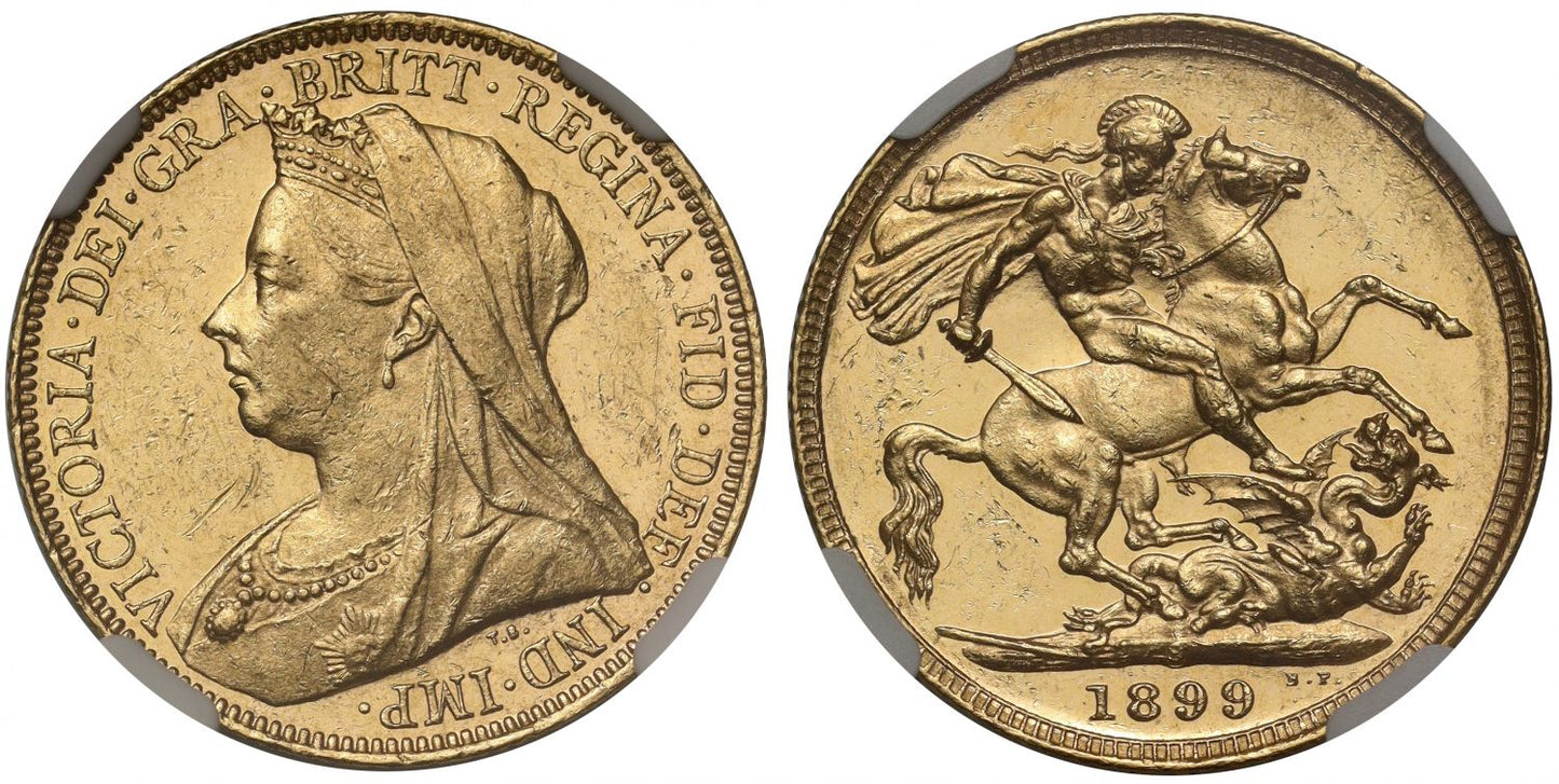 Victoria 1899-S Sovereign Sydney Mint MS61