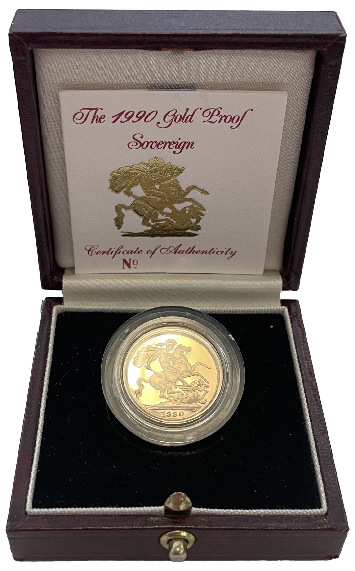 Elizabeth II 1990 proof Sovereign