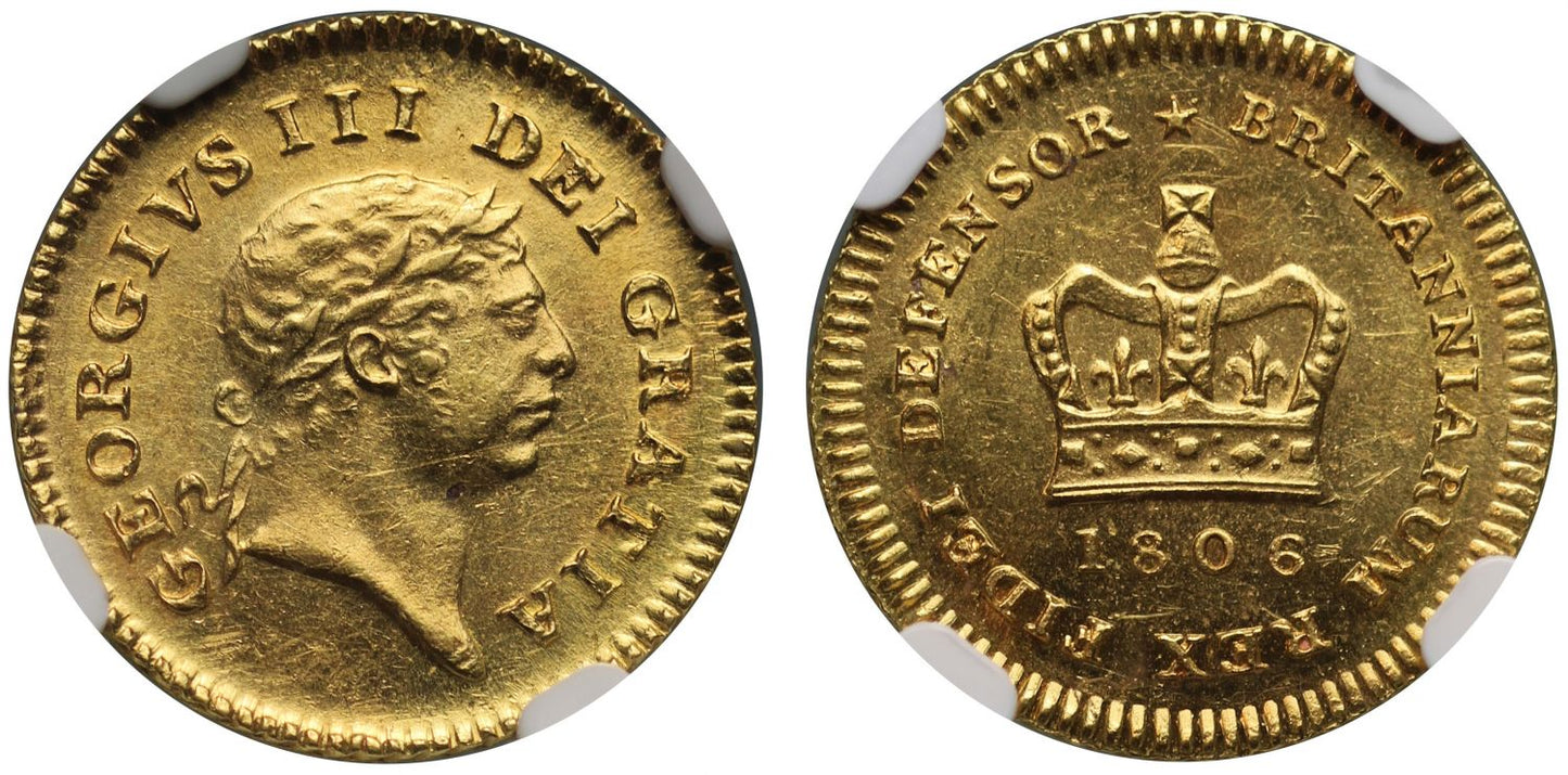 George III 1806 Third-Guinea, third type, MS63, second bust
