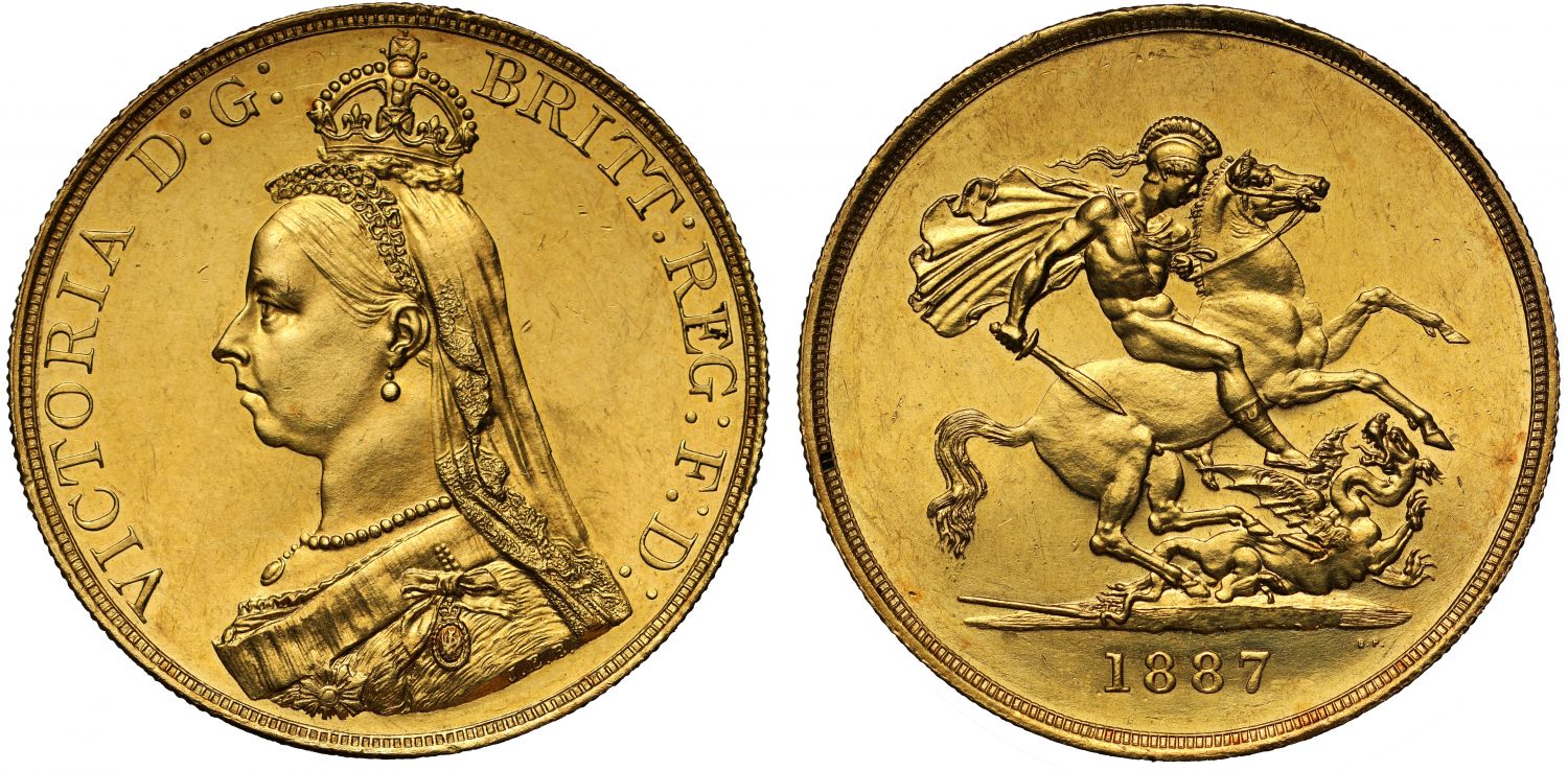 Victoria 1887 Five-Pounds Golden Jubilee issue