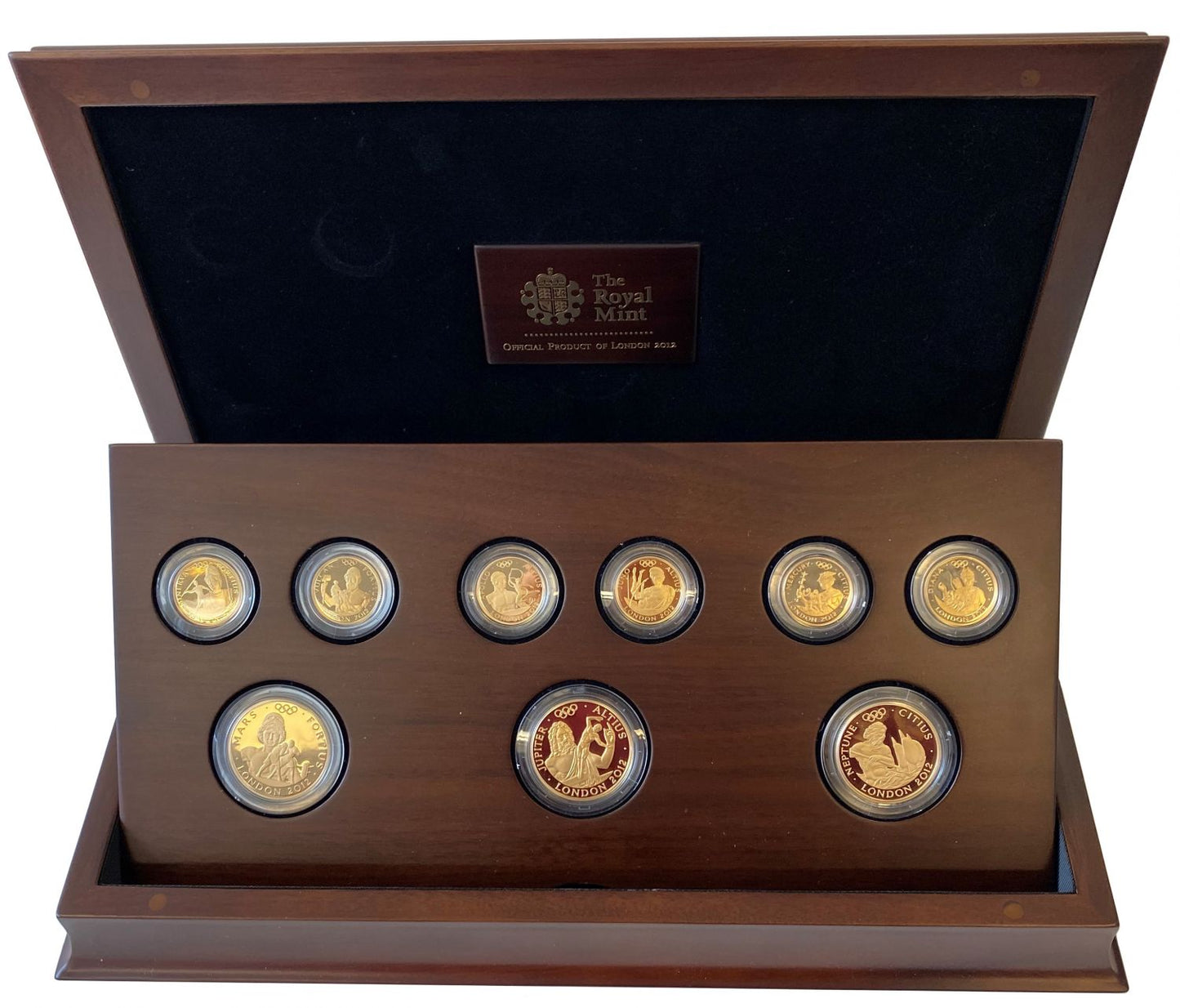 Elizabeth II 2012 Olympic 9-coin gold proof Set - Higher, Faster, Stronger