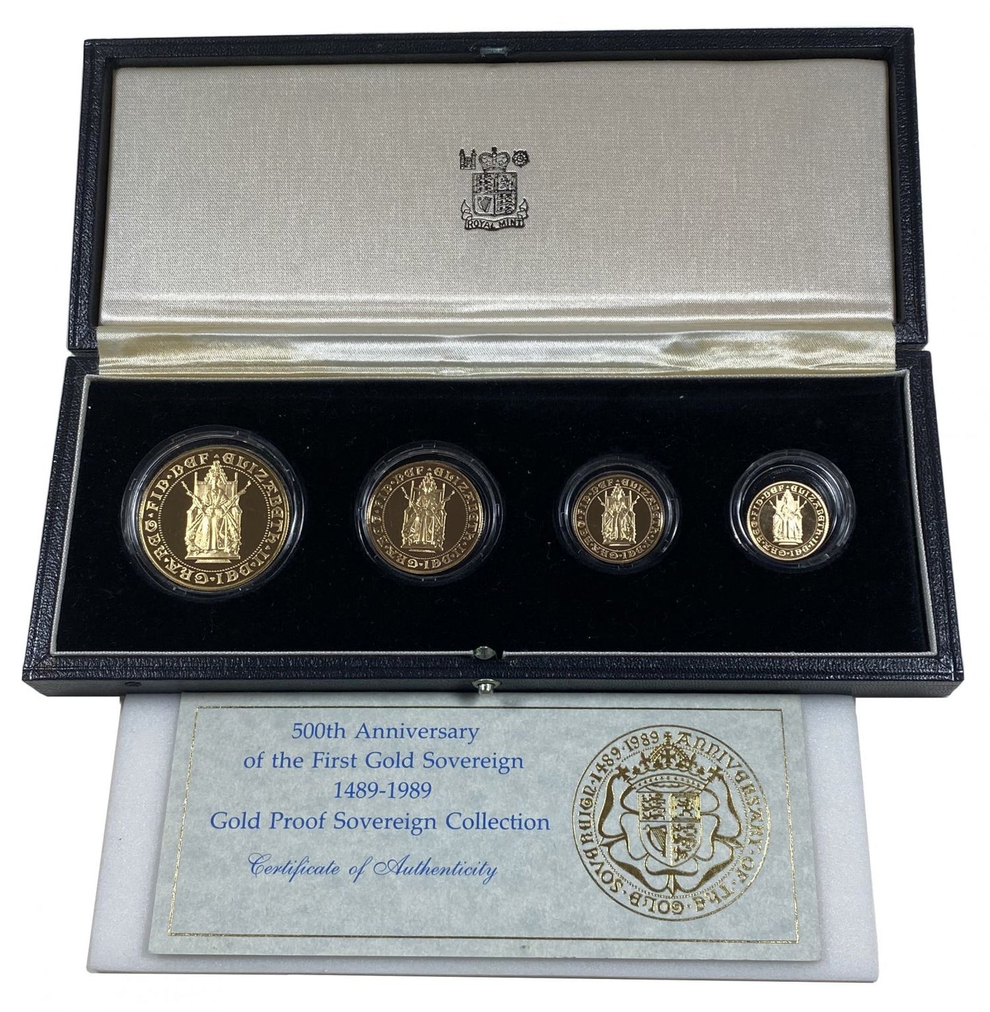 Elizabeth II 1989 4-coin proof Set
