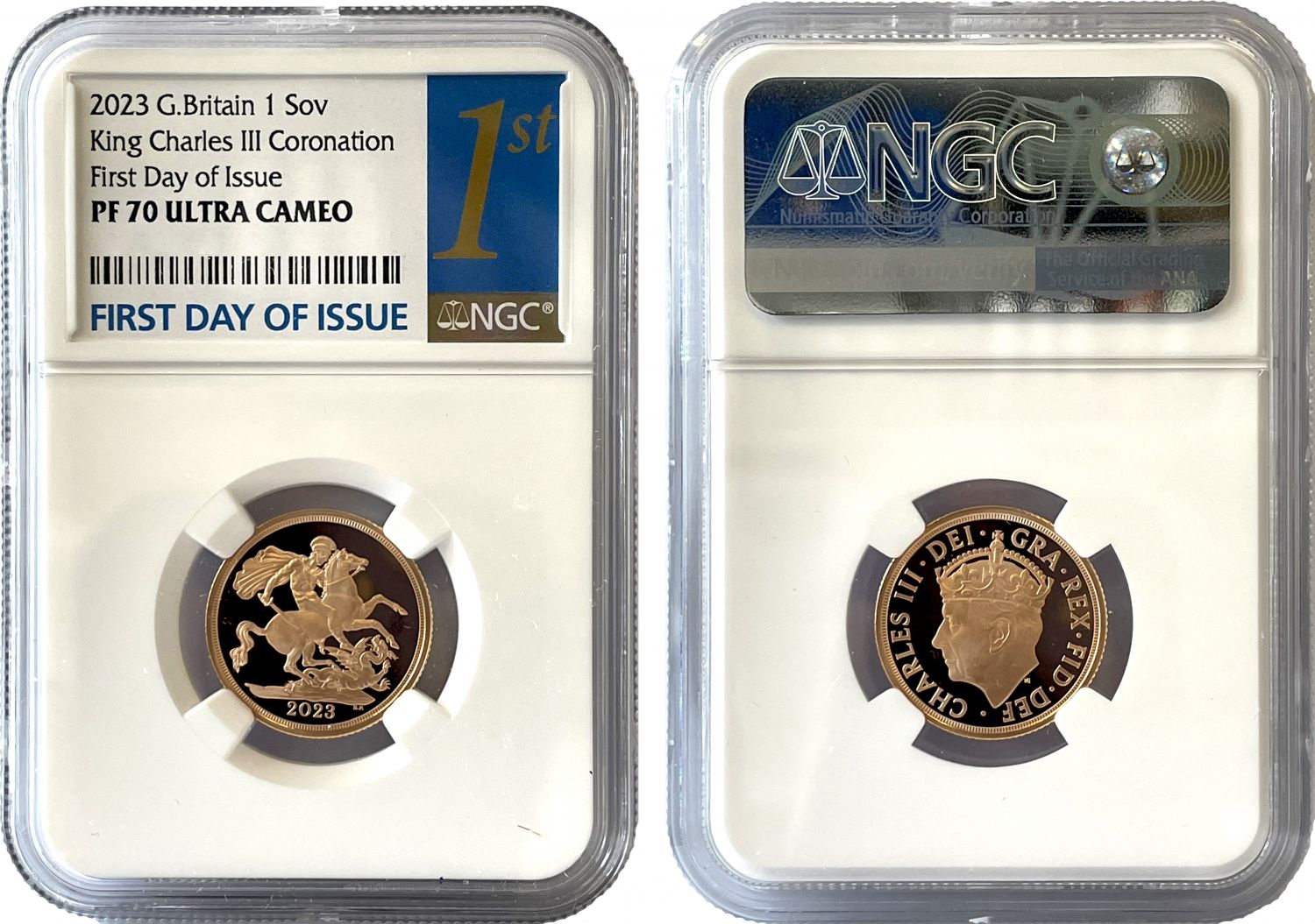 * Charles III 2023 proof Sovereign Coronation