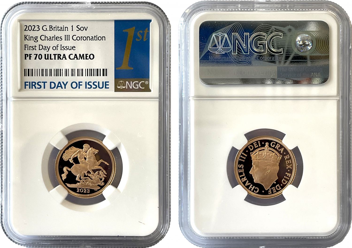 * Charles III 2023 PF70 FDI Coronation Sovereign