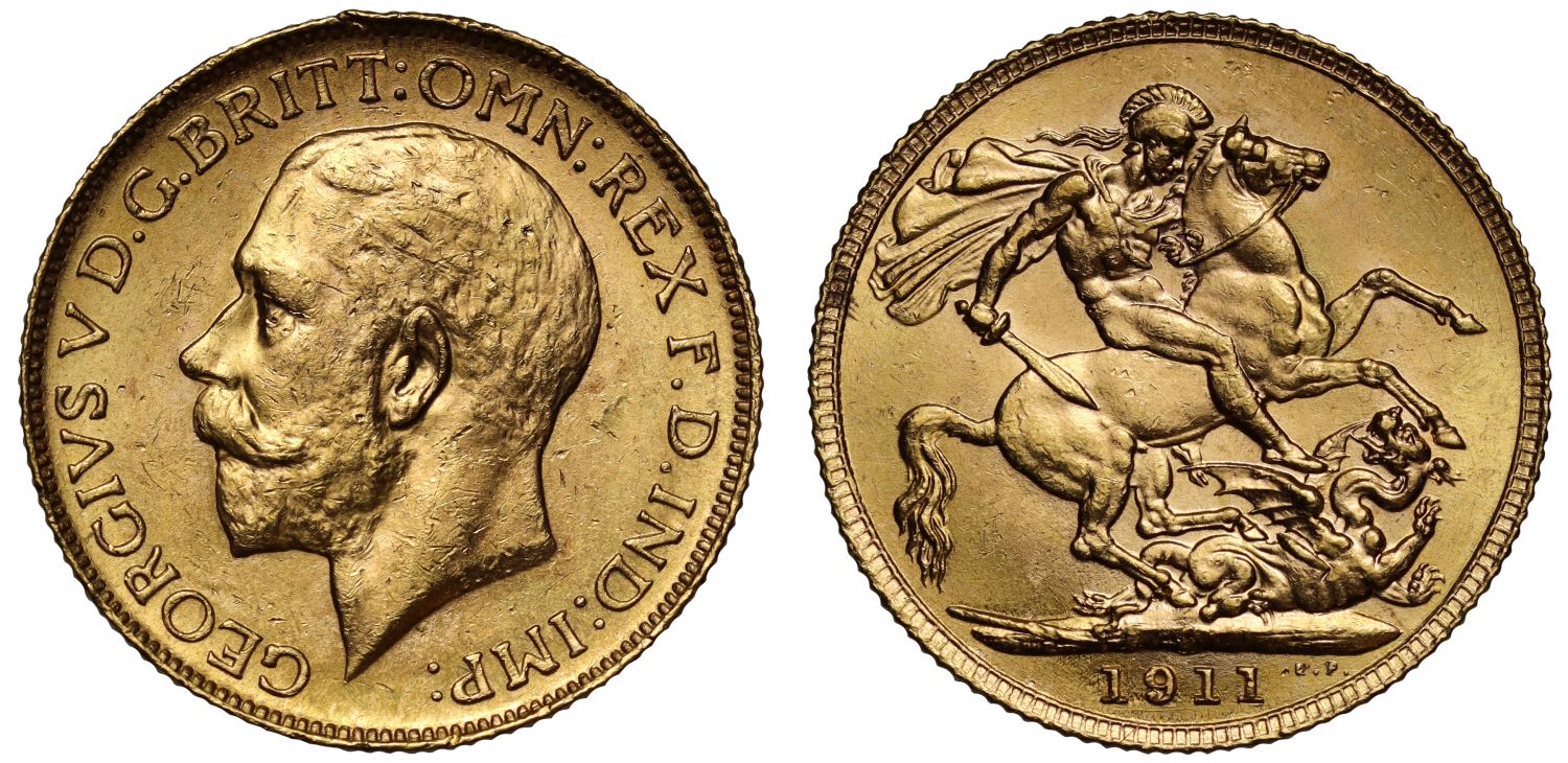 George V 1911-C Sovereign Ottawa Mint