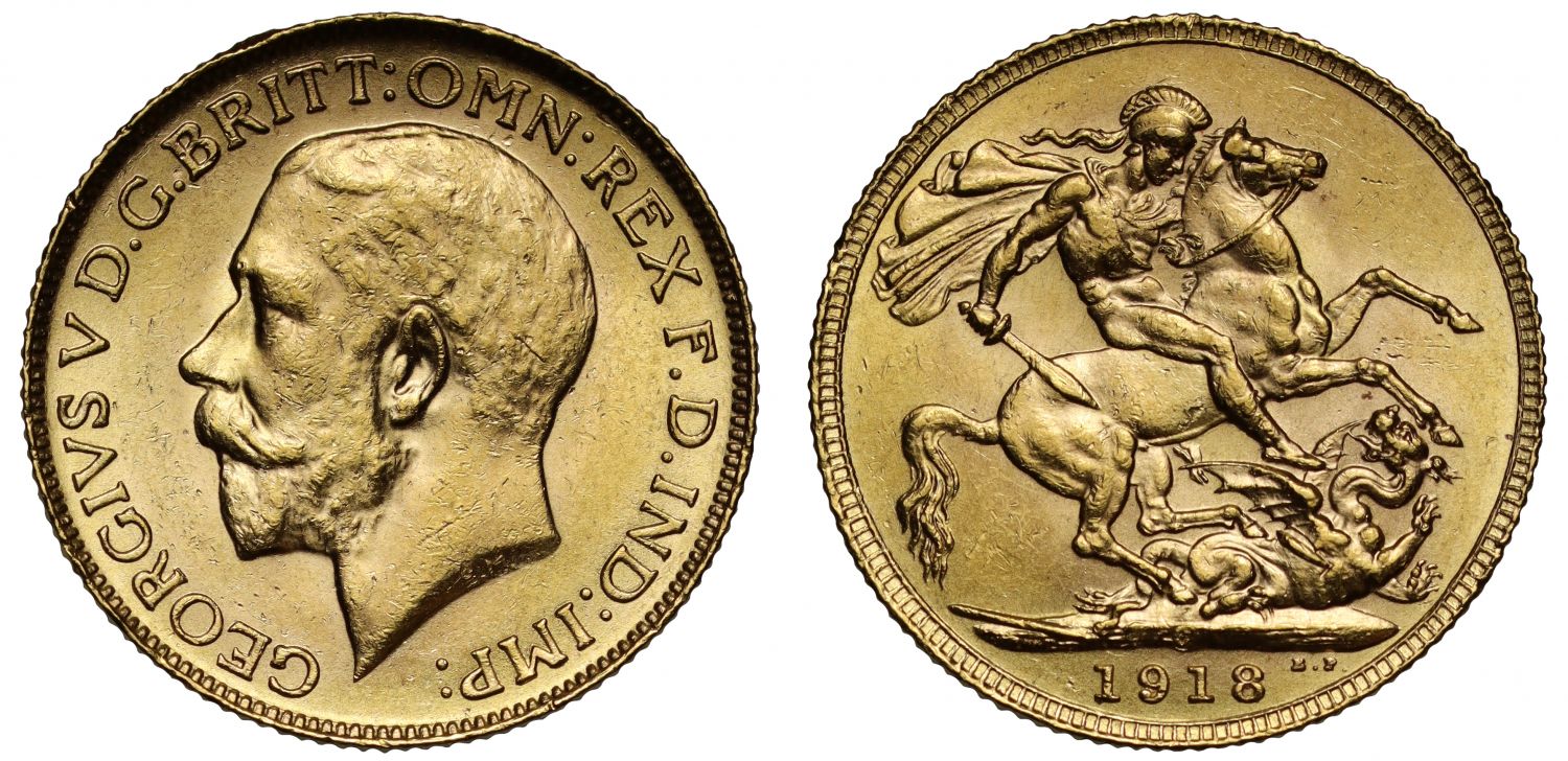George V 1918-C Sovereign Ottawa Mint