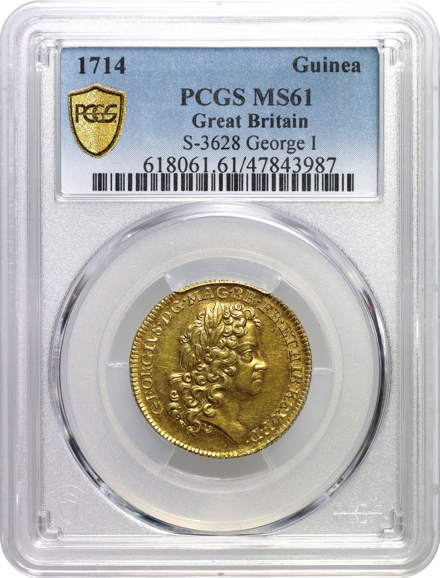 George I 1714 'Prince Elector' Guinea, MS61, well struck example