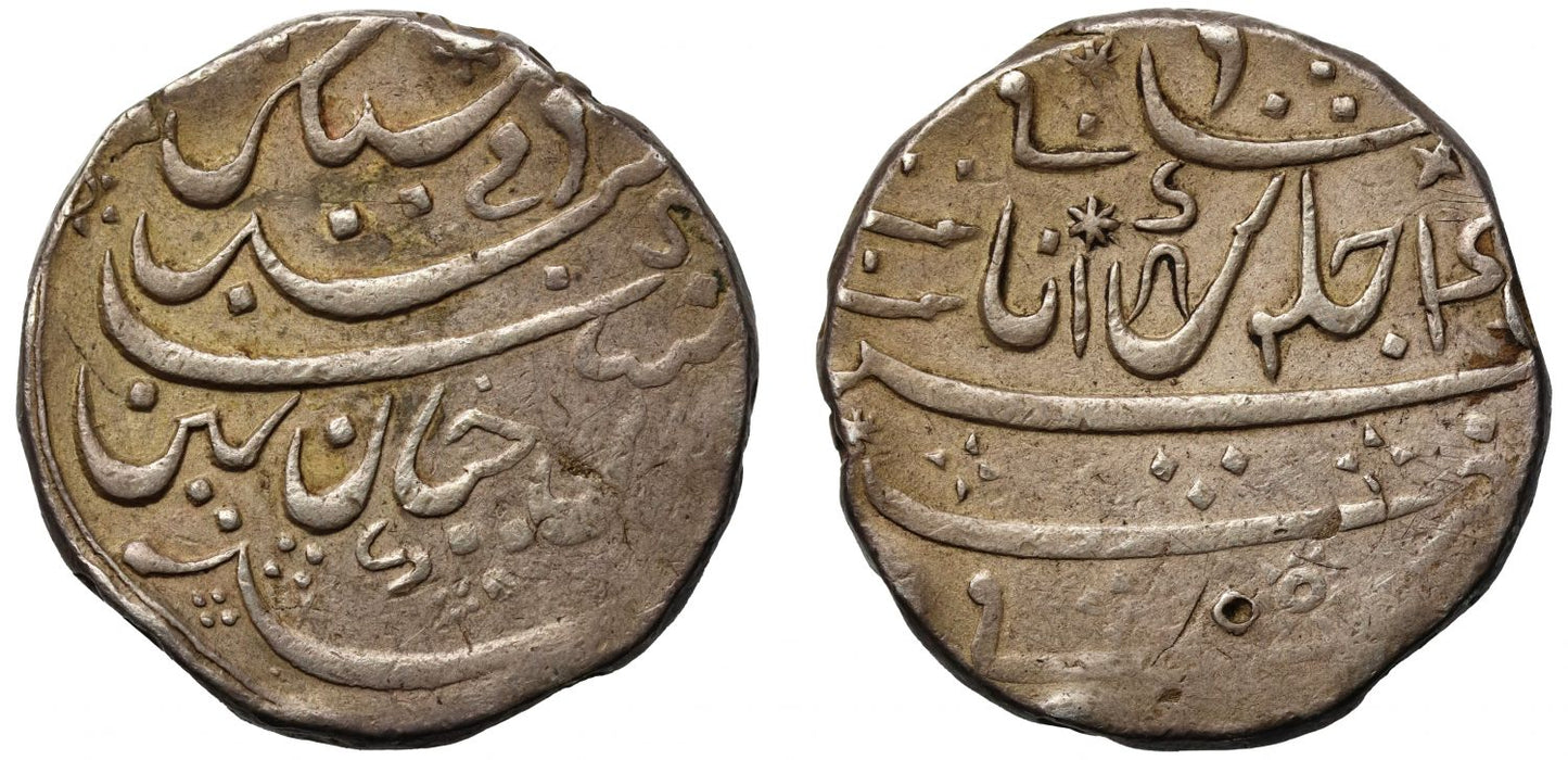 OF THE HIGHEST RARITY | James II, EIC Rupee, Mumbai, 1688, ex Senior and Puddester.
