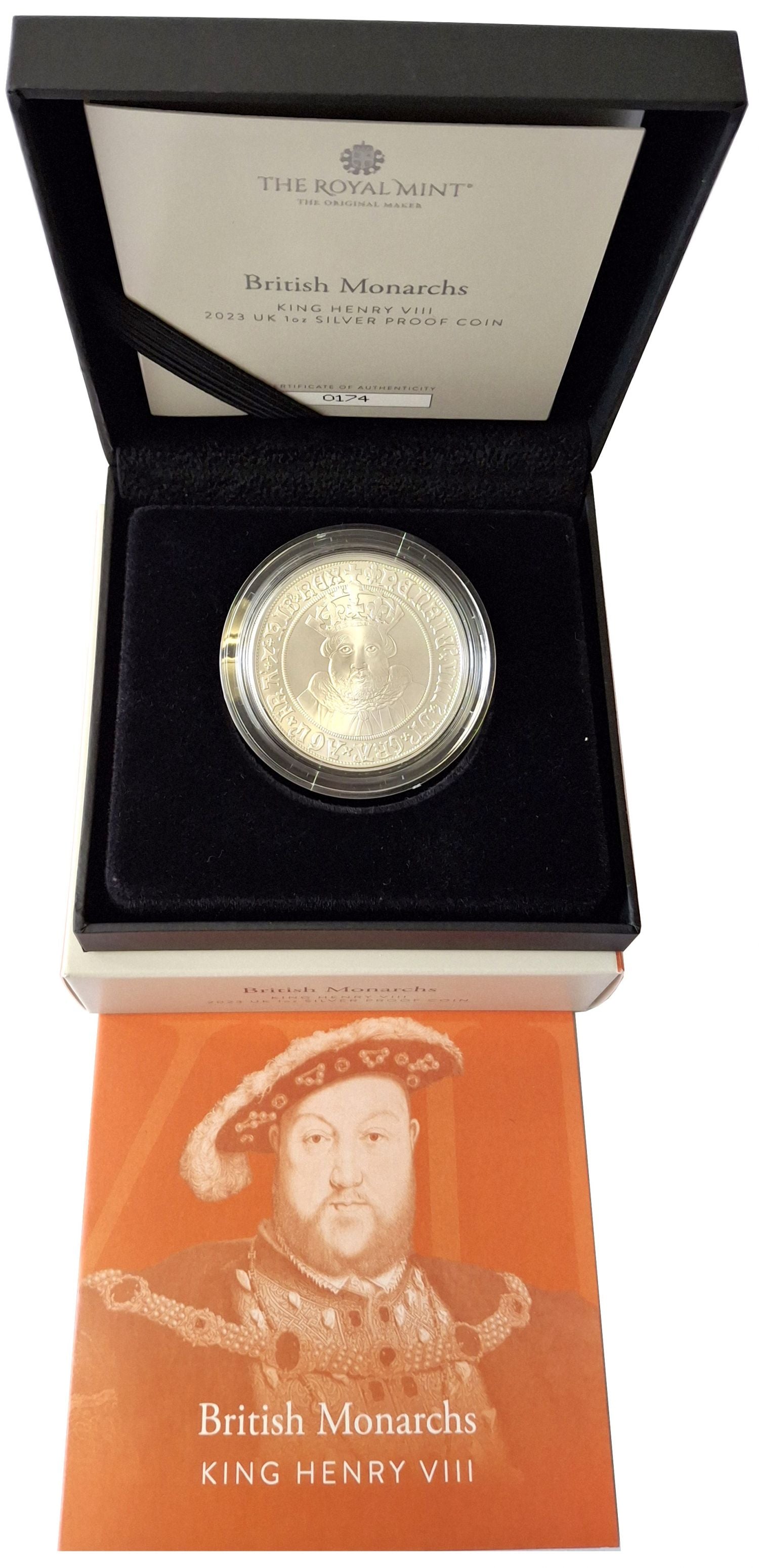 Charles III 2023 silver proof 1oz Henry VIII